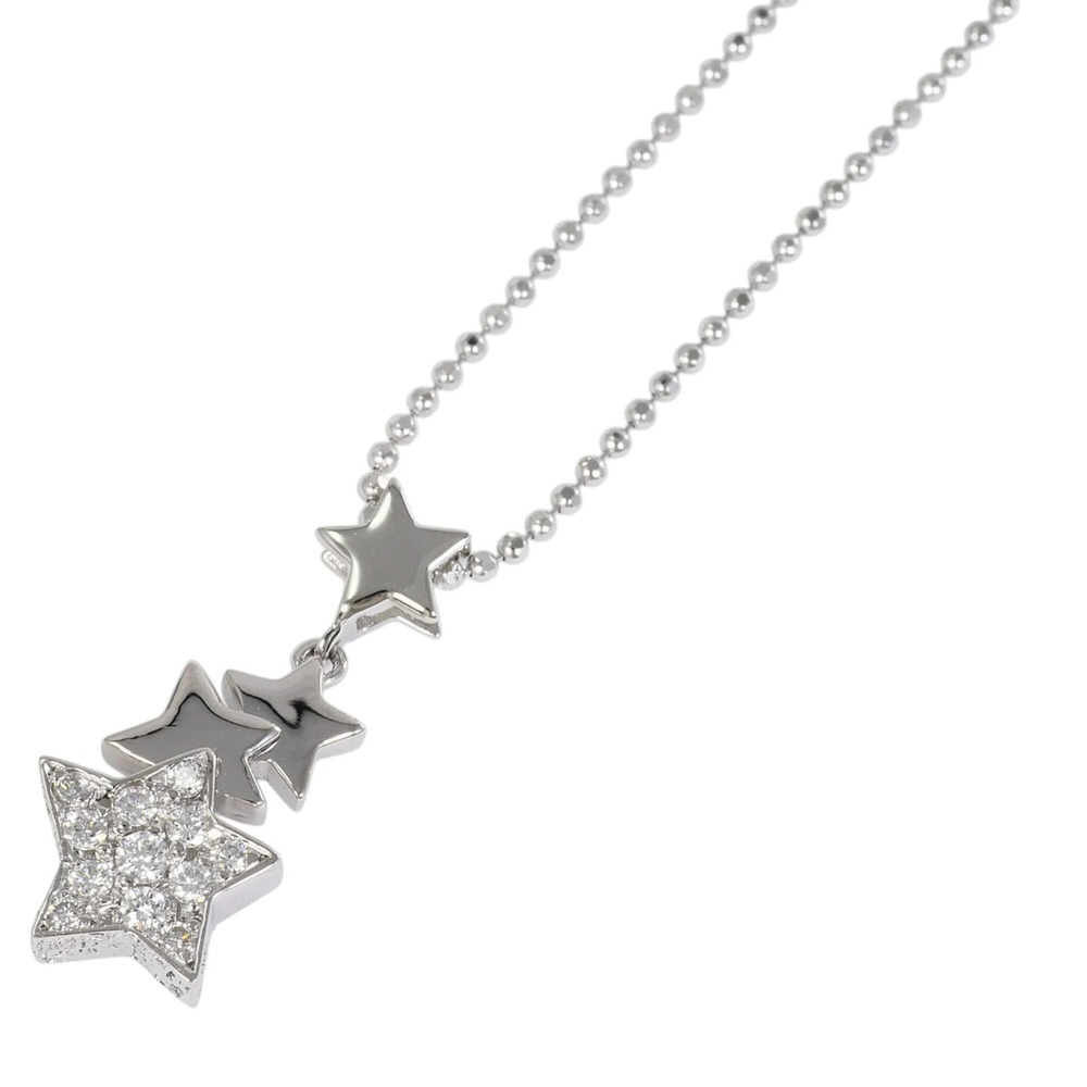 VINTAGE 18k Silver Diamond Necklace